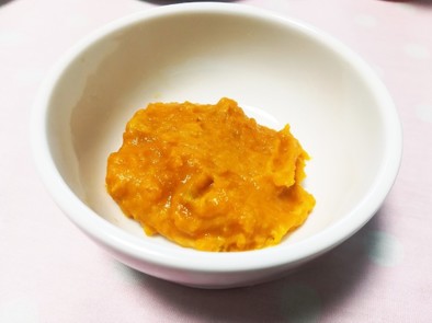 【離乳食中期～】かぼちゃのきなこサラダの写真