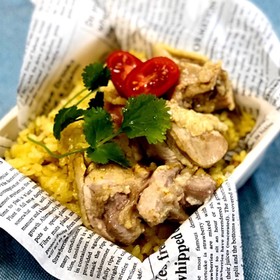 シンガポール風チキンライス♪旨カレー味♡
