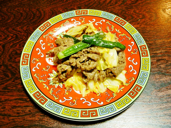 春キャベツと牛肉のホイコーロー・甘辛味