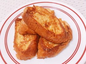 アーモンド効果でバゲットフレンチトースト