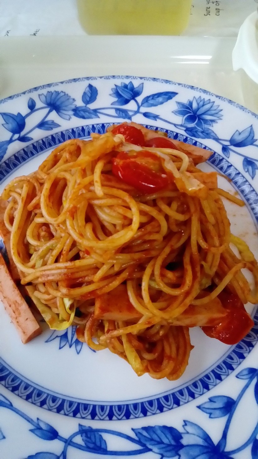 トマトスパゲティ。ランチ。の画像