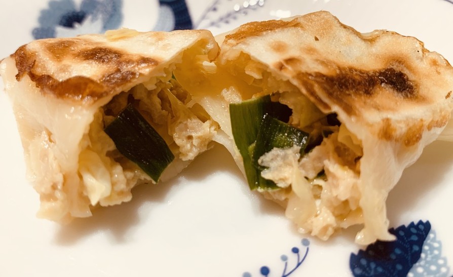 30秒でいつもの餃子をチーズ餃子に！の画像