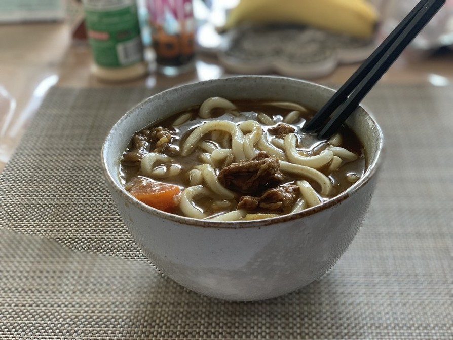 カレーの残りで作るカレーうどんの画像