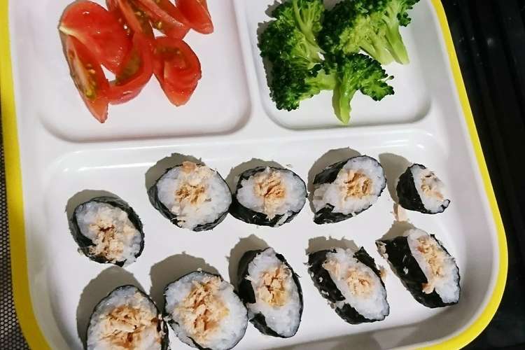 離乳食完了期 鮭の海苔巻き レシピ 作り方 By Toshimasu クックパッド 簡単おいしいみんなのレシピが374万品