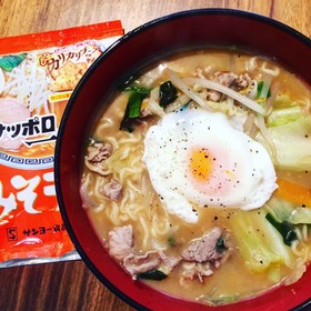 きのう何食べた風サッポロ一番みそラーメン