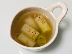 簡単☆ごま油香る生姜ねぎスープ