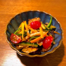 豚と茄子の南蛮漬け