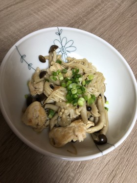 【ダイエット飯】きのことささみの炒め物