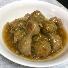 揚げない肉団子 甘酢あんかけ