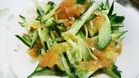 簡単!キュウリと中華クラゲの和え物☆