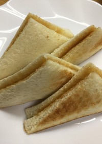 ピーナツバターのホットサンドイッチ