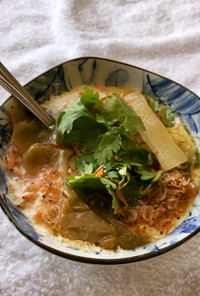 レンジで簡単!台湾風豆乳スープ（鹹豆漿）