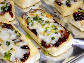 田楽味噌で♡豆腐ピザ