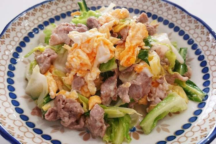 春キャベツと豚肉と卵の中華マヨネーズ炒め レシピ 作り方 By はなちゃん クックパッド 簡単おいしいみんなのレシピが354万品