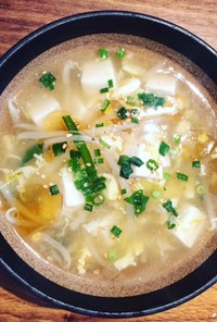 野菜ミックスで簡単中華スープ