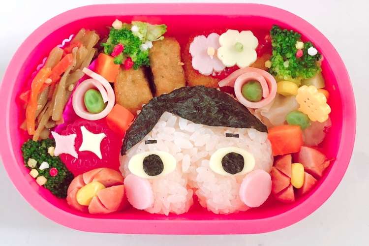 おしりたんてい デコ弁 キャラ弁 レシピ 作り方 By もこにゃん クックパッド