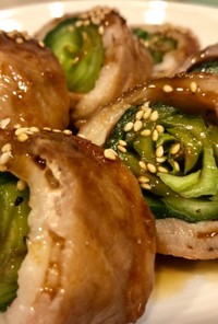 小松菜の豚バラロール