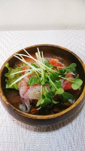 新玉ねぎとトマトのサッパリサラダ