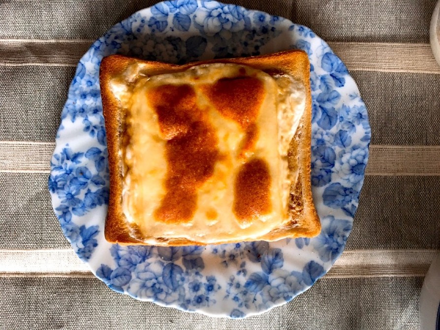 バスクチーズケーキ風（？）トーストの画像