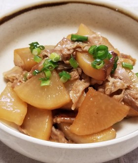 簡単・美味しい♪大根と豚バラの甘辛炒め