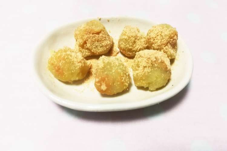 離乳食後 おさつきなこボール レシピ 作り方 By 栄養士まち クックパッド 簡単おいしいみんなのレシピが360万品