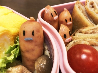 ポケモン ディグダのキャラ弁の写真