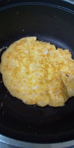 簡単 えのきの薄焼き卵
