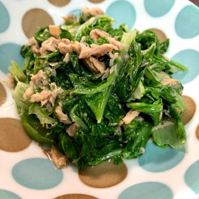 簡単!しろ菜とツナのパパっと中華風炒め
