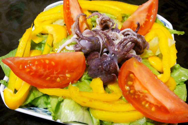 ミミイカと彩り野菜のサラダ レシピ 作り方 By 明石浦漁業協同組合 クックパッド 簡単おいしいみんなのレシピが359万品