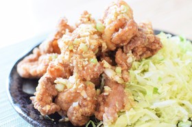 〜鶏もも肉〜和風ネギ塩から揚げ!
