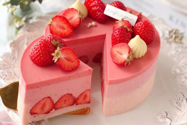 いちご感たっぷりチーズムースケーキ レシピ 作り方 By もえcafe クックパッド 簡単おいしいみんなのレシピが376万品