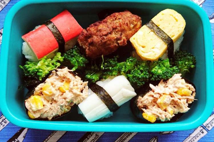 キャラ弁 お寿司弁当 レシピ 作り方 By みぶ17 クックパッド 簡単おいしいみんなのレシピが350万品