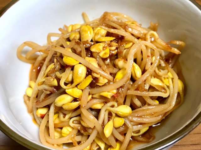 フライパンひとつ やみつき大豆もやし炒め By ひらめきクッキング