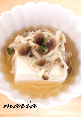 簡単★お豆腐ときのこのあんかけの画像