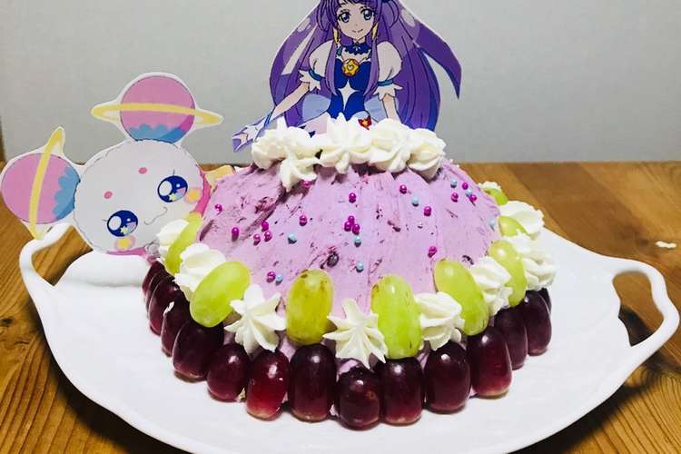 プリキュア キュアセレーネケーキ レシピ 作り方 By ひかり こはる クックパッド