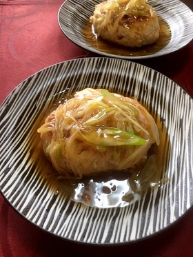 おからハンバーグの和風あんかけ