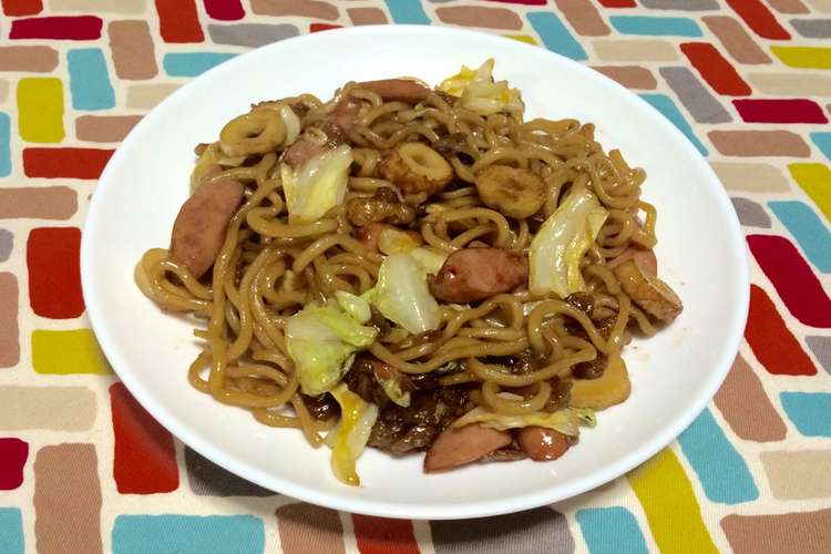超簡単 1人前 小腹がすいたら焼きそば レシピ 作り方 By Calimero クックパッド 簡単おいしいみんなのレシピが356万品