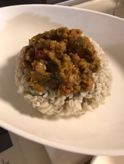 子供も食べる、キーマカレーの写真