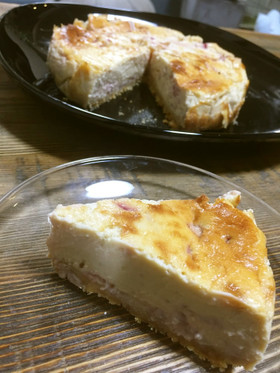 イチゴとヨーグルトのベイクドチーズケーキ