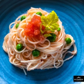 簡単明太子そうめんパスタ