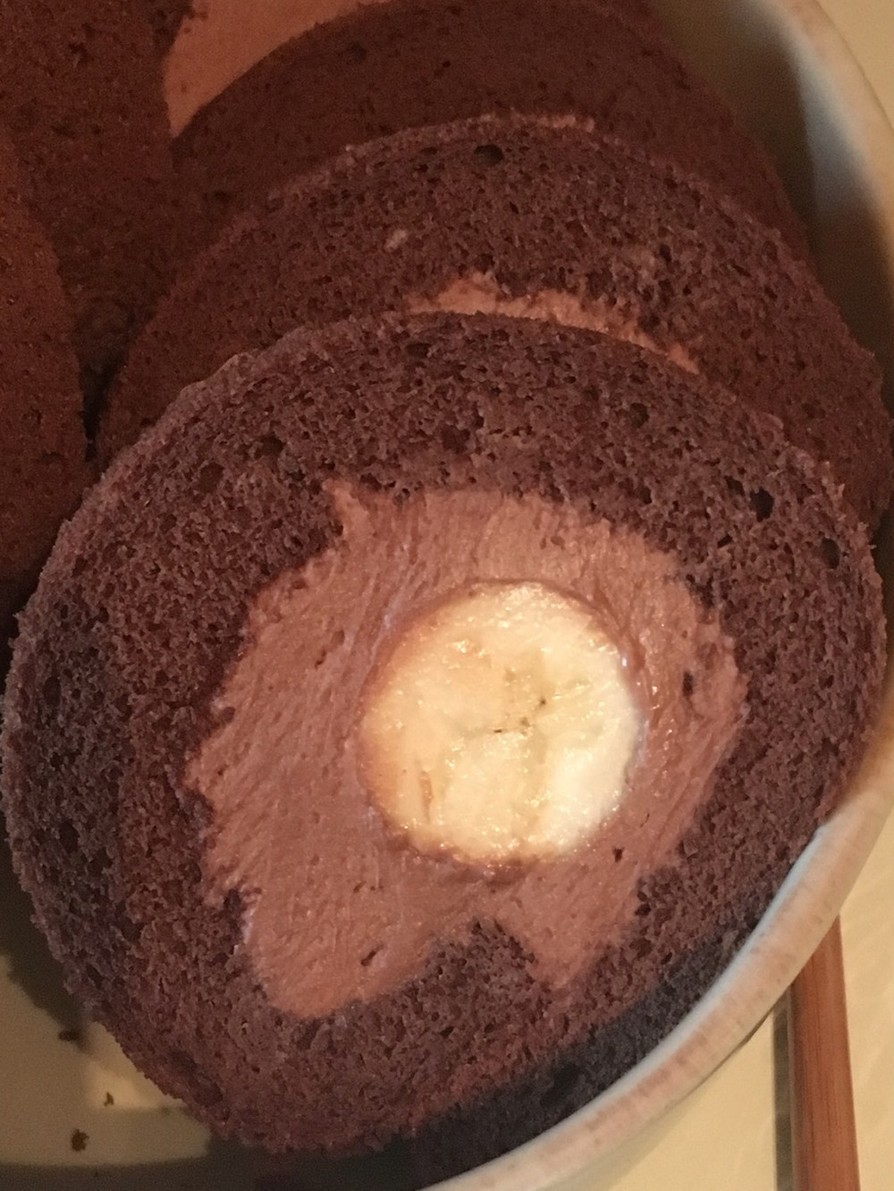 チョコロールケーキ の画像