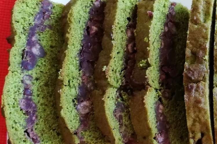 抹茶と小豆の ハーフパウンドケーキ レシピ 作り方 By Yukarianne クックパッド 簡単おいしいみんなのレシピが349万品