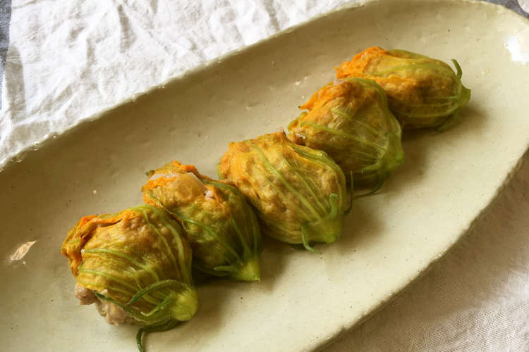 花ズッキーニシュウマイ レシピ 作り方 By ヨーロッパ野菜研究会 クックパッド 簡単おいしいみんなのレシピが352万品