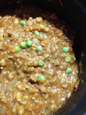 ひよこ豆と人参のキーマカレー
