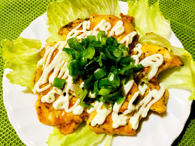 簡単節約♪鶏胸肉生姜風味甘辛マヨチキン