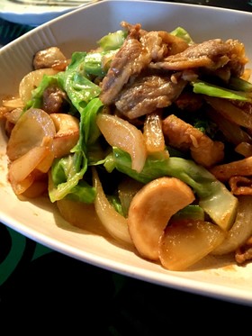 豚みそ 野菜炒め