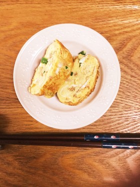 お弁当にも!青ネギとと紅生姜入り卵焼き