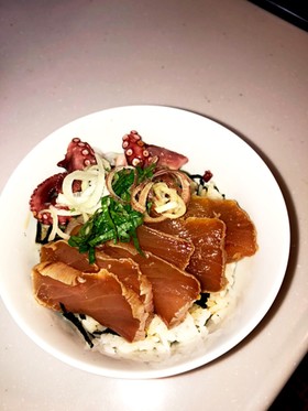 香味マグロの漬け丼