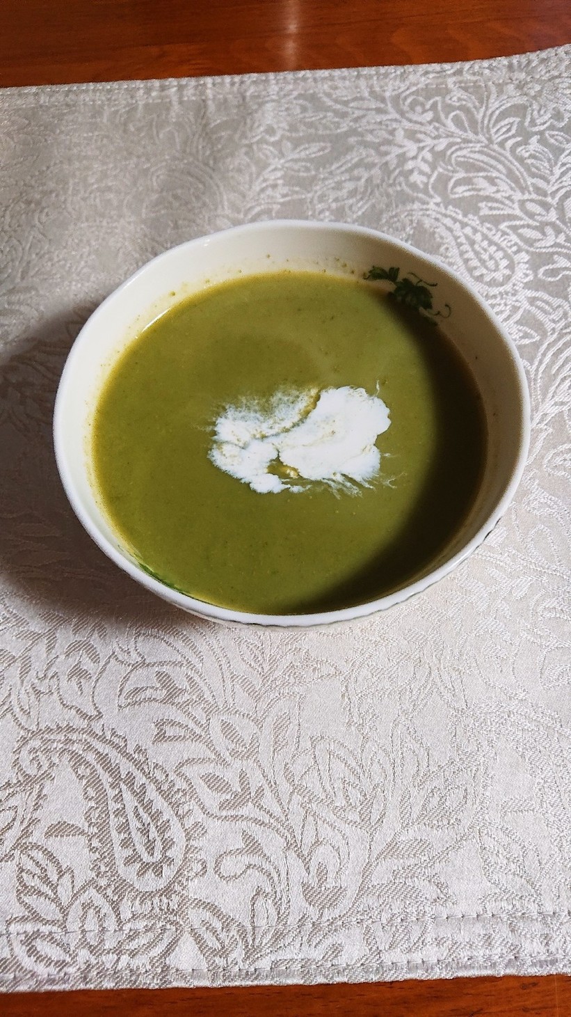 キャベツの芯のスープの画像