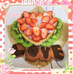 簡単なフルーツ♥️いちご♥️タルト☺️